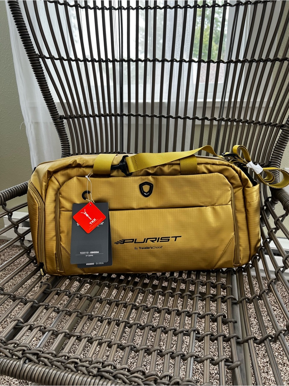 New Traveler's Choice Tourist Odessa 19" Duffel Bag Gold TS03110